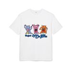 Camiseta oversize gruesa - Blanco - Camiseta «Caçar MoPis» sobre fondo negro Camiseta oversize gruesa - Blanco - Camiseta «Caçar MoPis» sobre fondo negro
