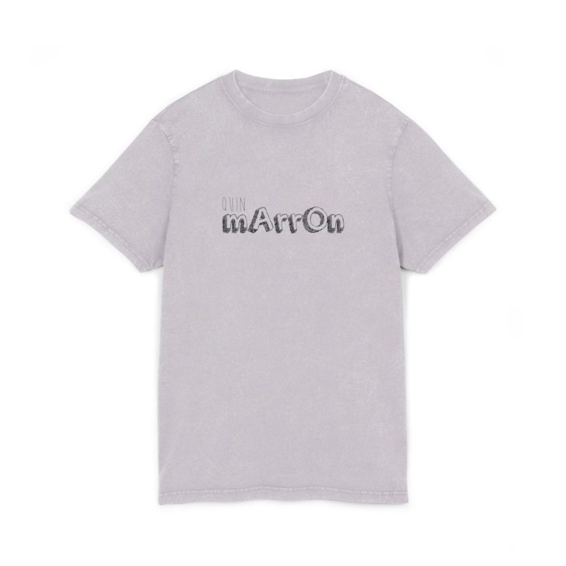 Camiseta lavado acido cuello redondo - Lila suave - Camiseta «Quin marrón»