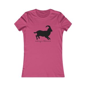 Camiseta mujer Favorite - Frambuesa - Miotragus balearicus