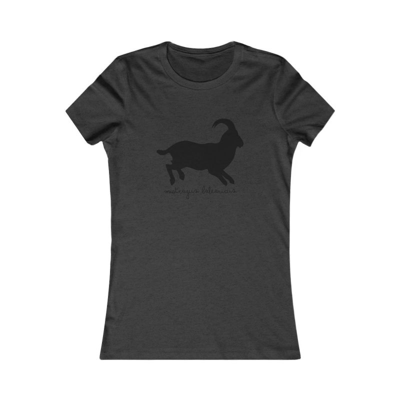 Camiseta mujer Favorite - Gris antracita jaspeado - Miotragus balearicus