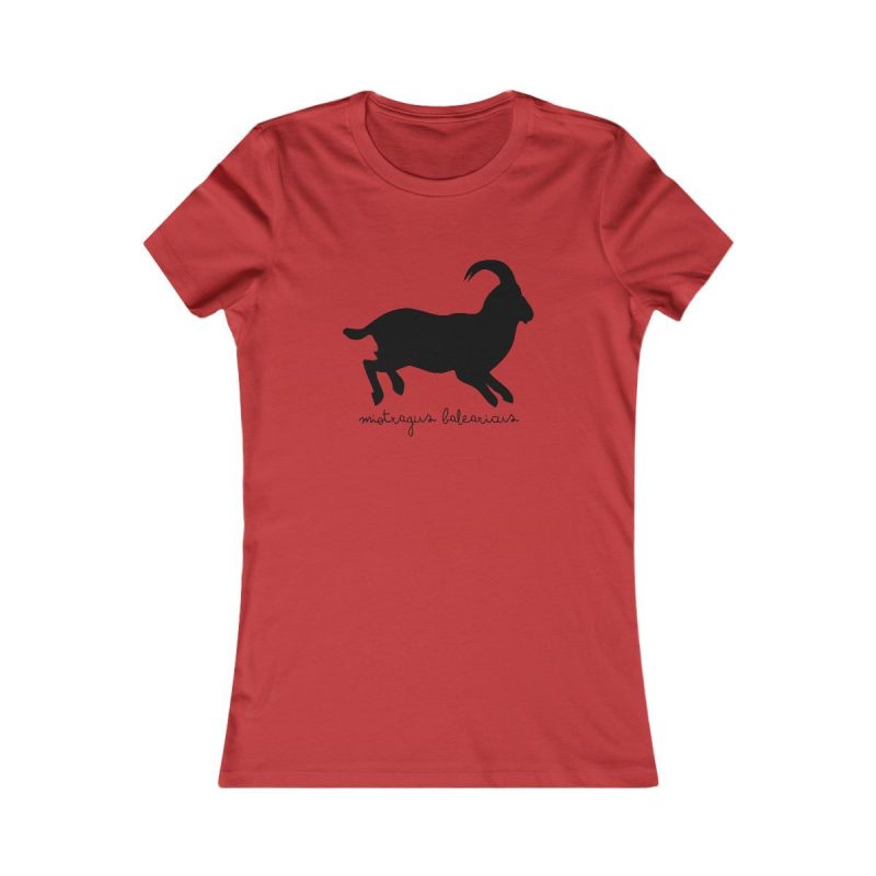 Camiseta mujer Favorite - Rojo - Miotragus balearicus