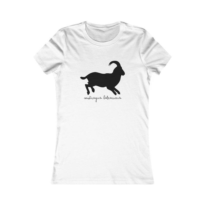 Camiseta mujer Favorite - Blanco - Miotragus balearicus
