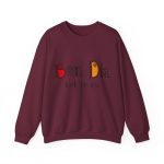 Sudadera cuello redondo - Granate - Camiseta Bon dia tot lo dia