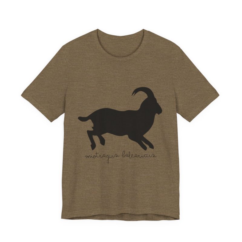 Camiseta jersey manga corta - Verde oliva jaspeado - Miotragus balearicus