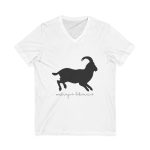 Camiseta cuello de pico - Blanco - Miotragus balearicus