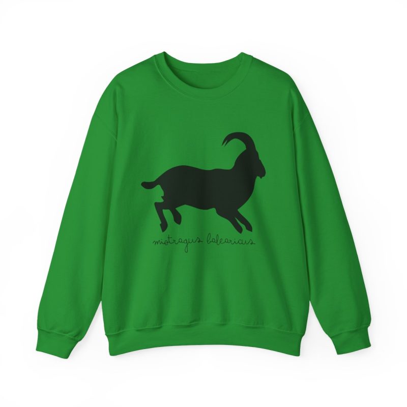 Sudadera cuello redondo - Verde irlandes - Miotragus balearicus