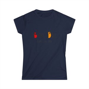Camiseta mujer Softstyle - Azul marino - Camiseta Bon dia tot lo dia