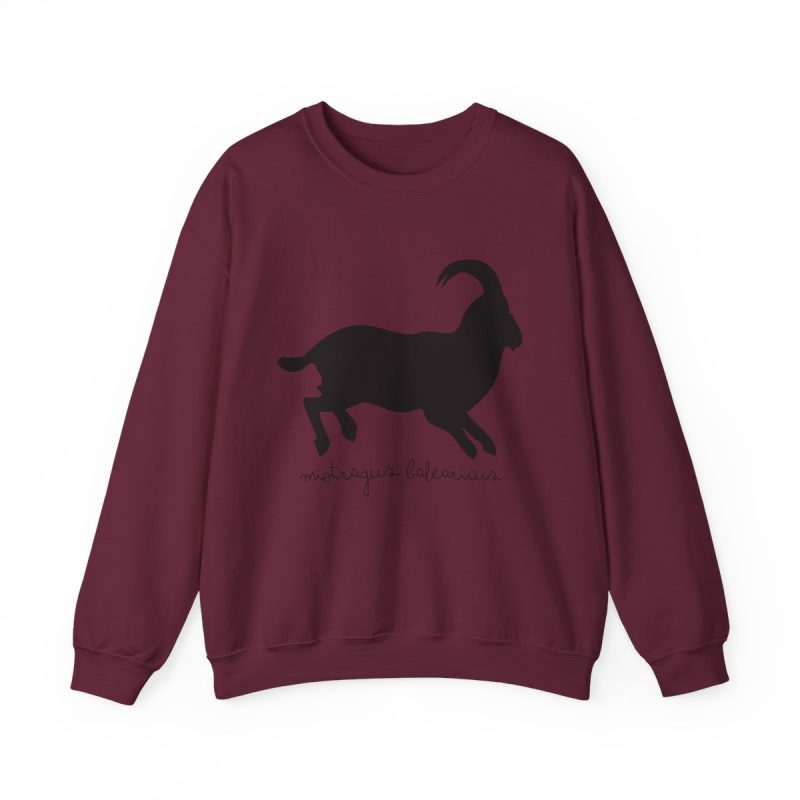 Sudadera cuello redondo - Granate - Miotragus balearicus