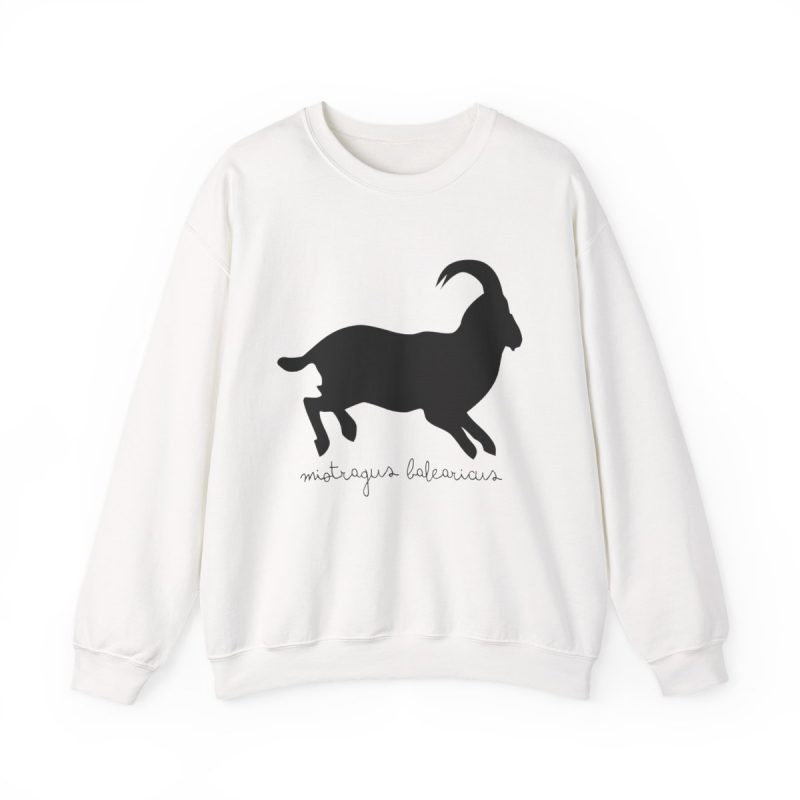 Sudadera cuello redondo - Blanco - Miotragus balearicus