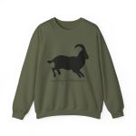 Sudadera cuello redondo - Verde militar - Miotragus balearicus