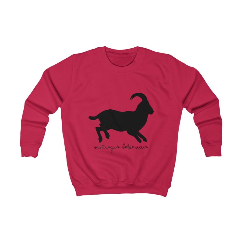 Sudadera infantil - Rojo fuego - Miotragus balearicus