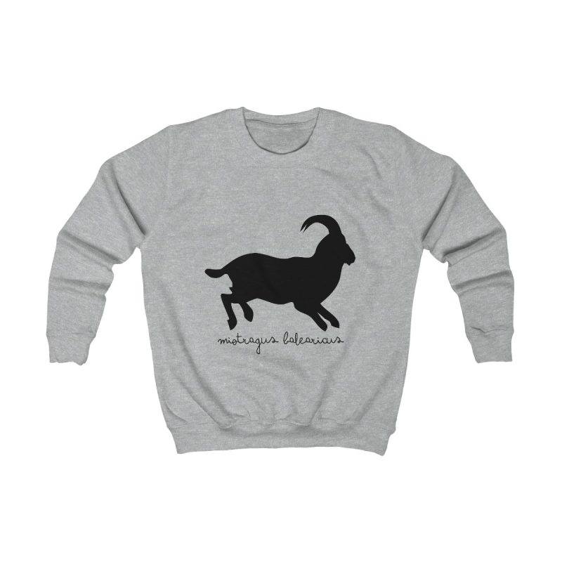 Sudadera infantil - Gris jaspeado claro - Miotragus balearicus