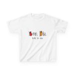 Camiseta infantil algodon grueso - Blanco - Camiseta Bon dia tot lo dia