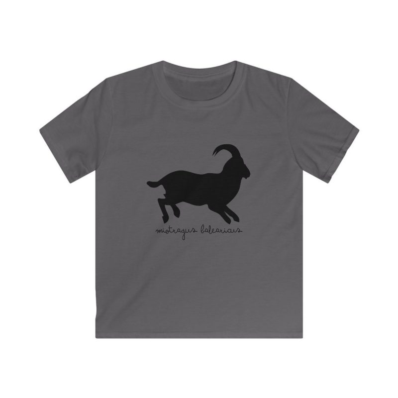 Camiseta infantil Softstyle - Gris marengo - Miotragus balearicus Camiseta infantil Softstyle - Gris marengo - Miotragus balearicus