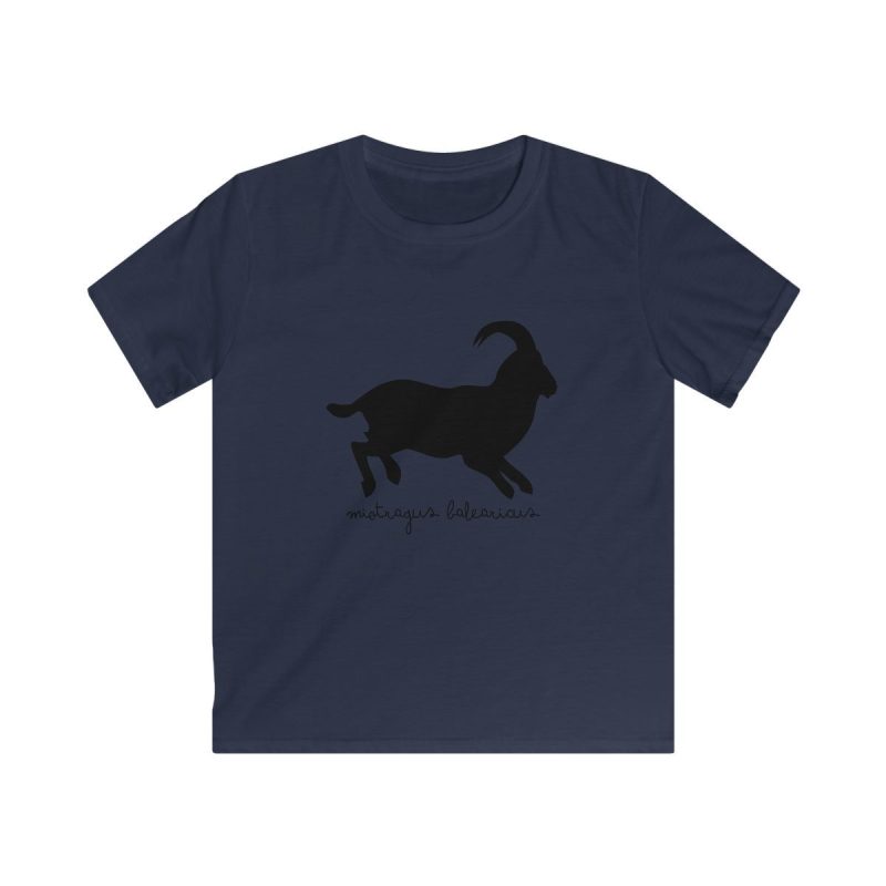 Camiseta infantil Softstyle - Azul marino - Miotragus balearicus