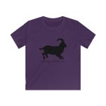 Camiseta infantil Softstyle - Morado - Miotragus balearicus Camiseta infantil Softstyle - Morado - Miotragus balearicus