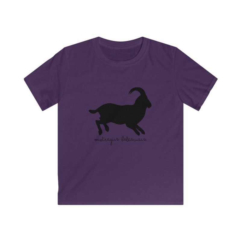 Camiseta infantil Softstyle - Morado - Miotragus balearicus