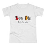 Camiseta mujer punto liso - Blanco - Camiseta Bon dia tot lo dia Camiseta mujer punto liso - Blanco - Camiseta Bon dia tot lo dia