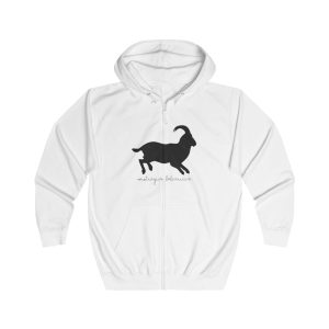 Sudadera con capucha y cremallera - Blanco artico - Miotragus balearicus