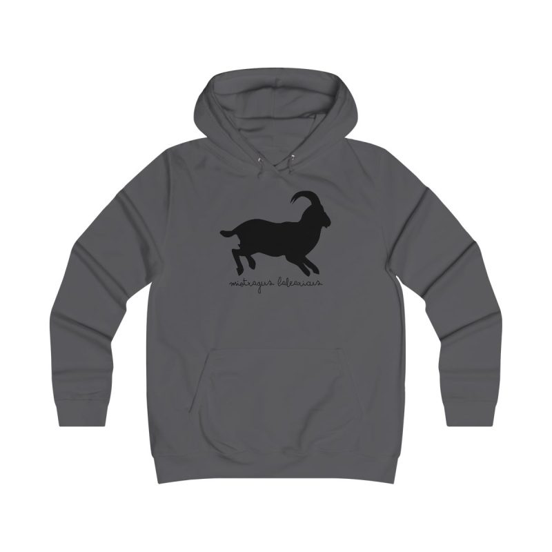 Sudadera universitaria mujer - Gris marengo - Miotragus balearicus