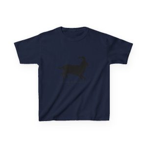 Camiseta infantil algodon grueso - Azul marino - Miotragus balearicus