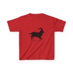 Camiseta infantil algodon grueso - Rojo - Miotragus balearicus