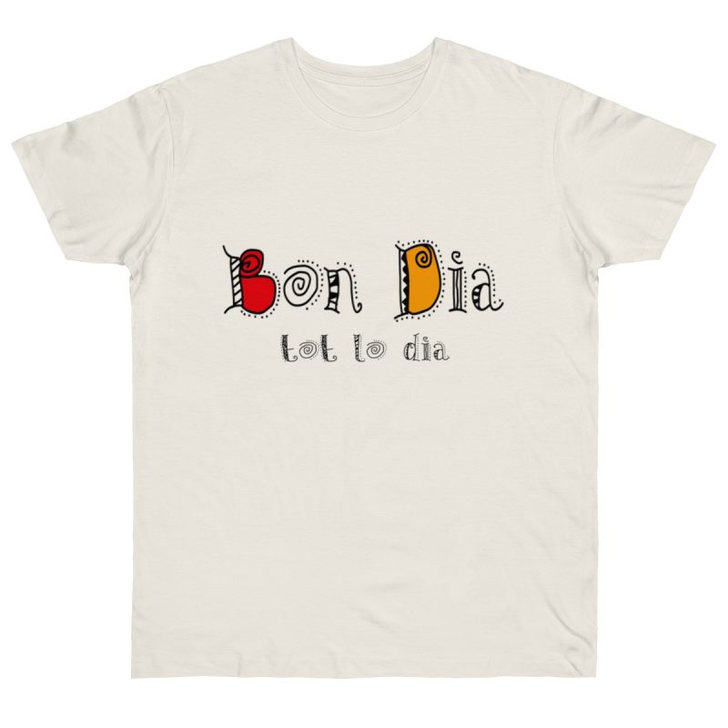 Camiseta punto liso - Natural - Camiseta Bon dia tot lo dia