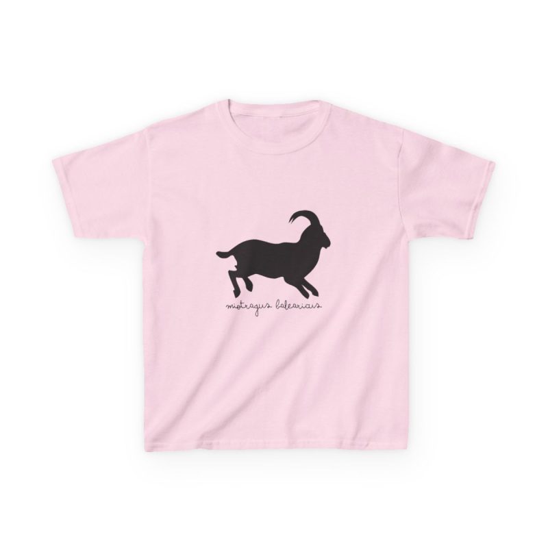 Camiseta infantil algodon grueso - Rosa claro - Miotragus balearicus