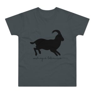 Camiseta hombre punto liso - Gris oscuro - Miotragus balearicus