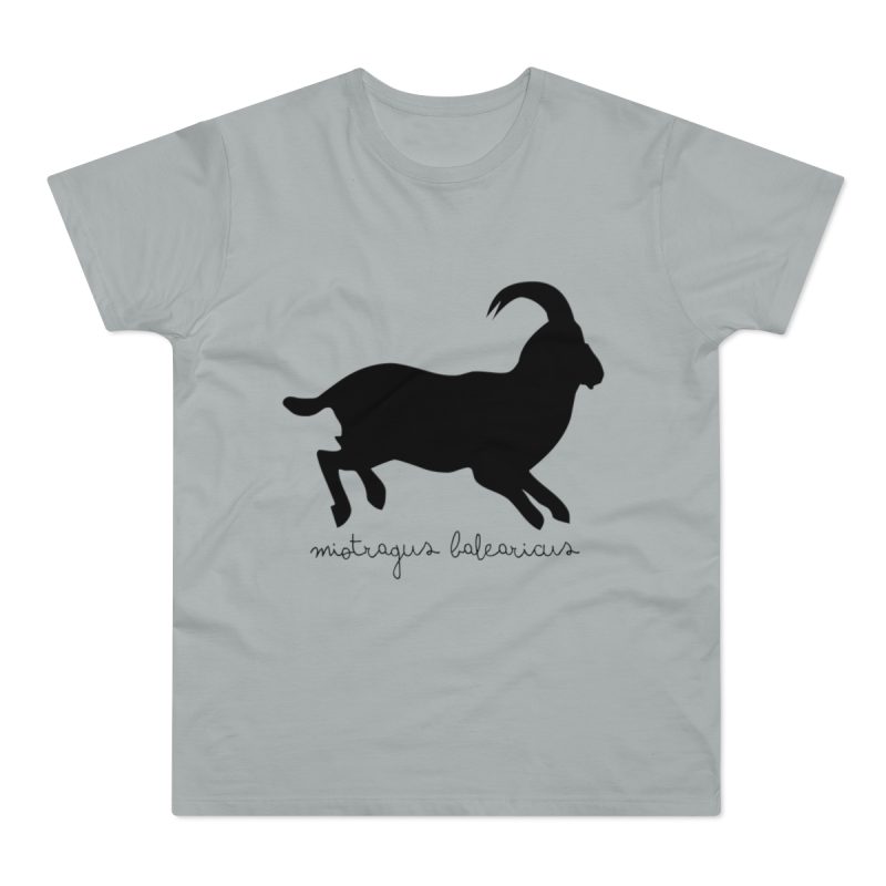 Camiseta hombre punto liso - Gris Pacifico - Miotragus balearicus