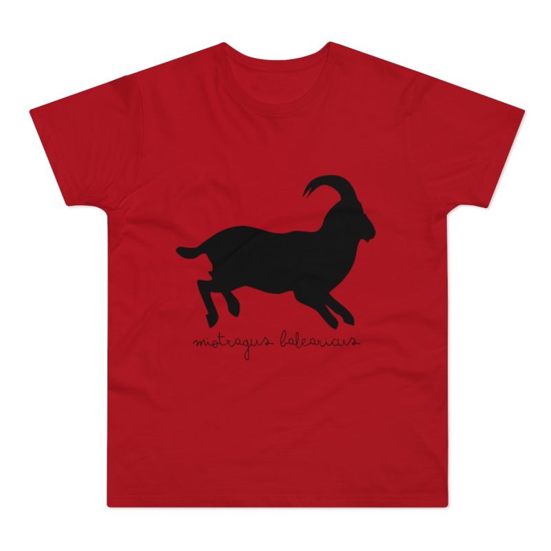 Camiseta hombre punto liso - Rojo - Miotragus balearicus