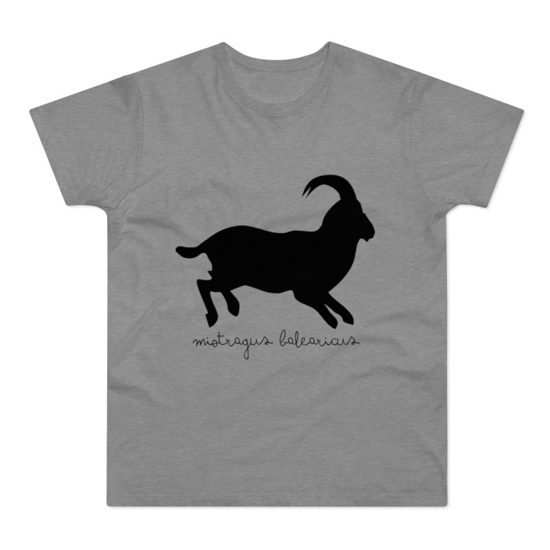 Camiseta hombre punto liso - Gris deportivo jaspeado - Miotragus balearicus