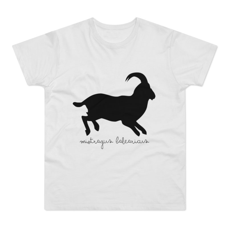 Camiseta hombre punto liso - Blanco - Miotragus balearicus
