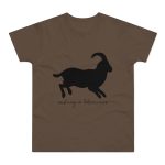 Camiseta hombre punto liso - Marron chocolate - Miotragus balearicus