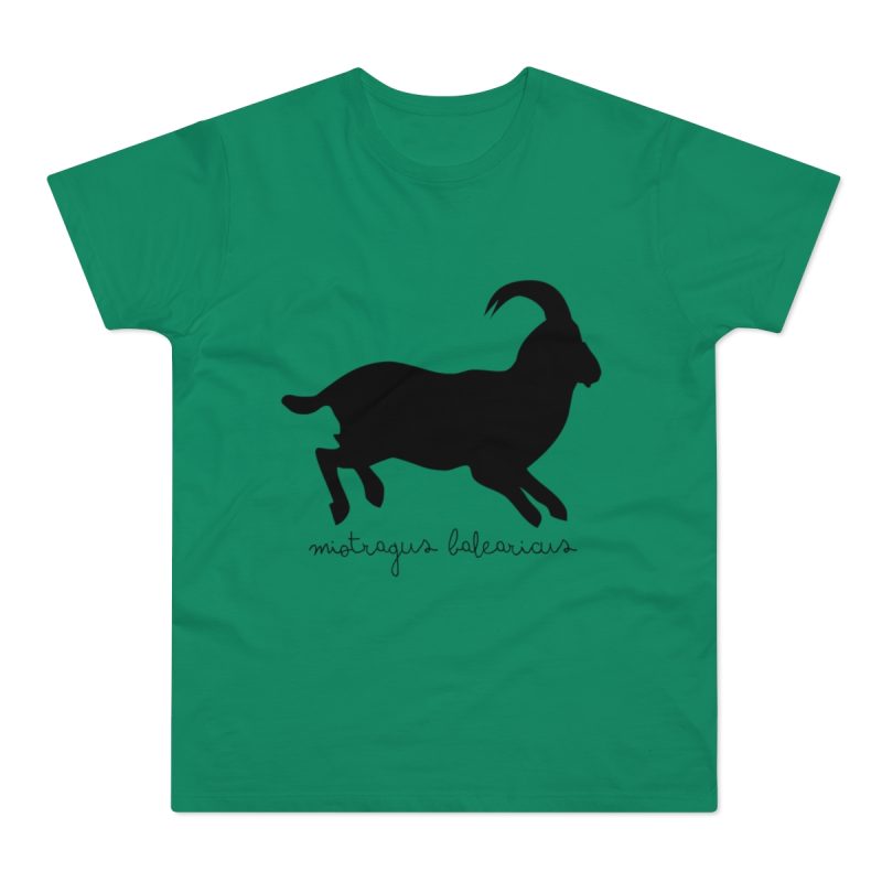 Camiseta hombre punto liso - Verde Kelly - Miotragus balearicus