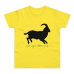 Camiseta hombre punto liso - Amarillo solar - Miotragus balearicus