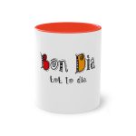 Taza bicolor - Rojo - Camiseta Bon dia tot lo dia Taza bicolor - Rojo - Camiseta Bon dia tot lo dia