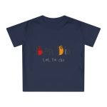 Camiseta de bebe - Azul marino nautico - Camiseta Bon dia tot lo dia Camiseta de bebe - Azul marino nautico - Camiseta Bon dia tot lo dia
