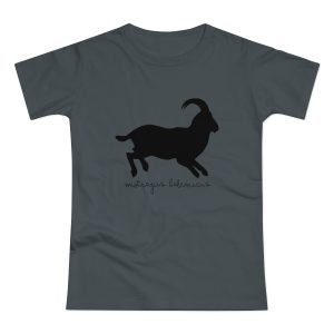 Camiseta mujer punto liso - Gris oscuro - Miotragus balearicus