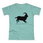 Camiseta mujer punto liso - Verde menta - Miotragus balearicus