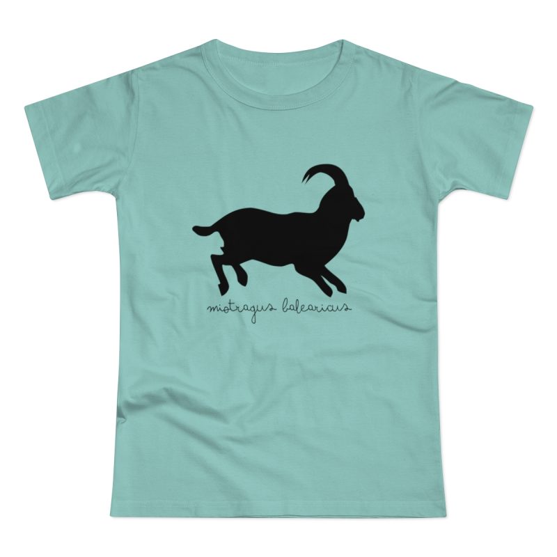 Camiseta mujer punto liso - Verde menta - Miotragus balearicus