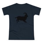 Camiseta mujer punto liso - Azul marino - Miotragus balearicus