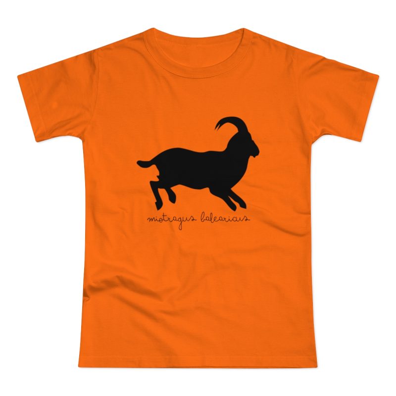 Camiseta mujer punto liso - Naranja - Miotragus balearicus