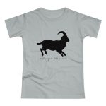 Camiseta mujer punto liso - Gris Pacifico - Miotragus balearicus