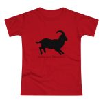 Camiseta mujer punto liso - Rojo - Miotragus balearicus