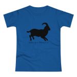 Camiseta mujer punto liso - Azul royal intenso - Miotragus balearicus