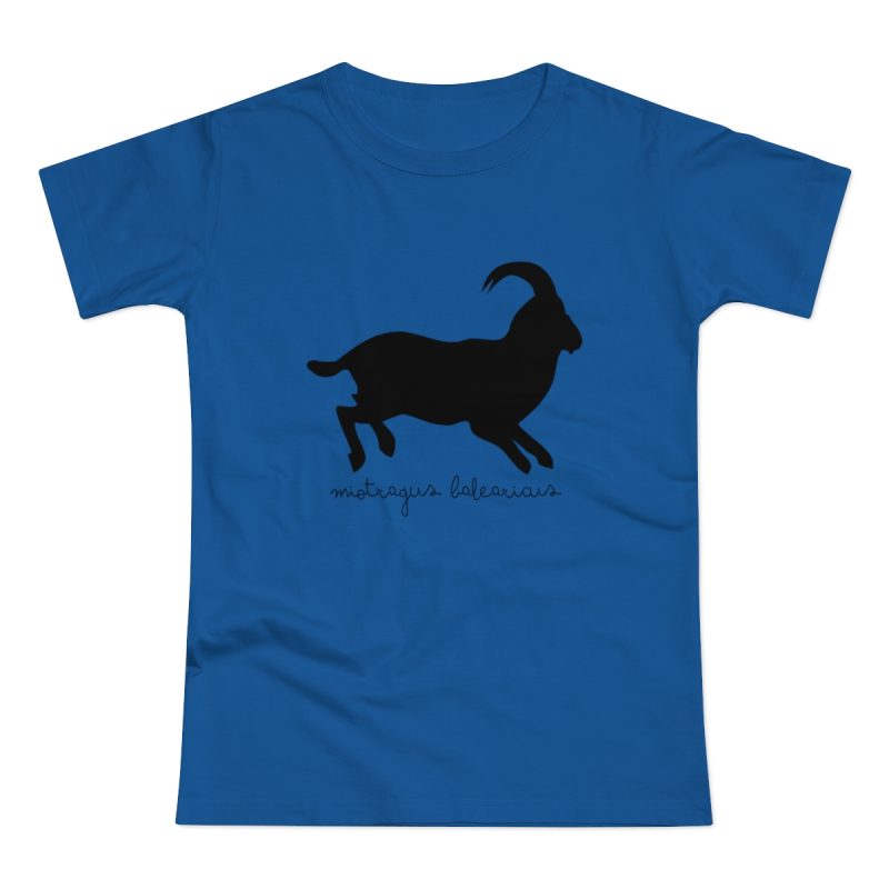 Camiseta mujer punto liso - Azul royal intenso - Miotragus balearicus