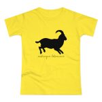 Camiseta mujer punto liso - Amarillo solar - Miotragus balearicus