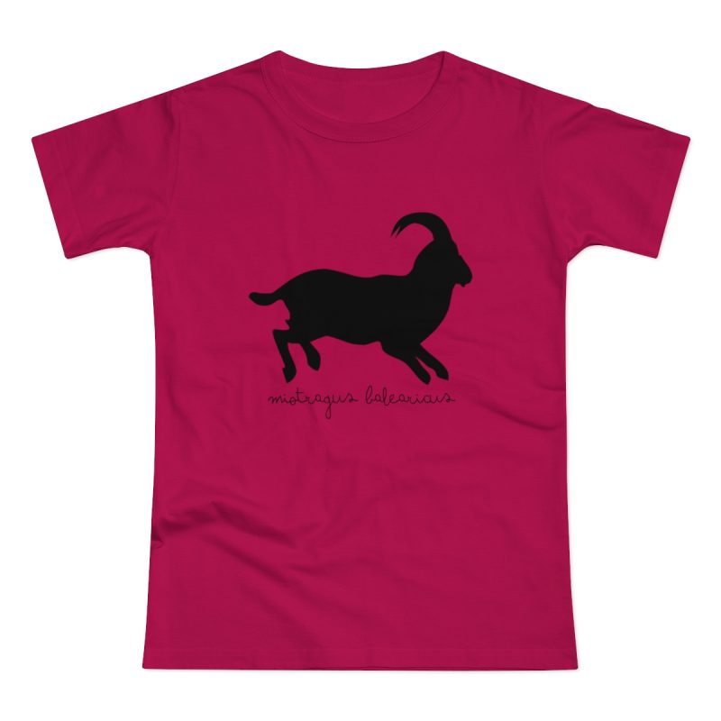 Camiseta mujer punto liso - Sorbete - Miotragus balearicus