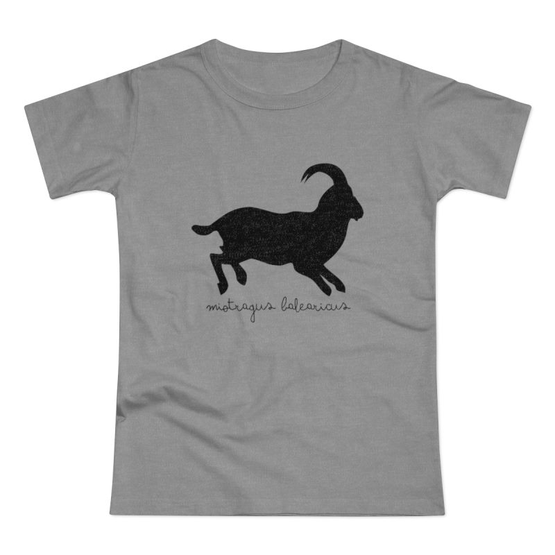 Camiseta mujer punto liso - Gris deportivo jaspeado - Miotragus balearicus